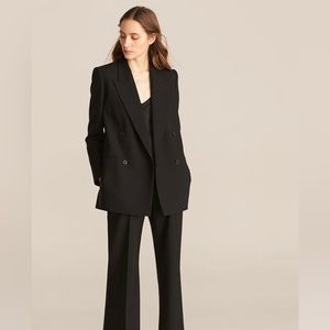 NWT Rebecca Taylor Double-Breasted Cavalry Twill Blazer